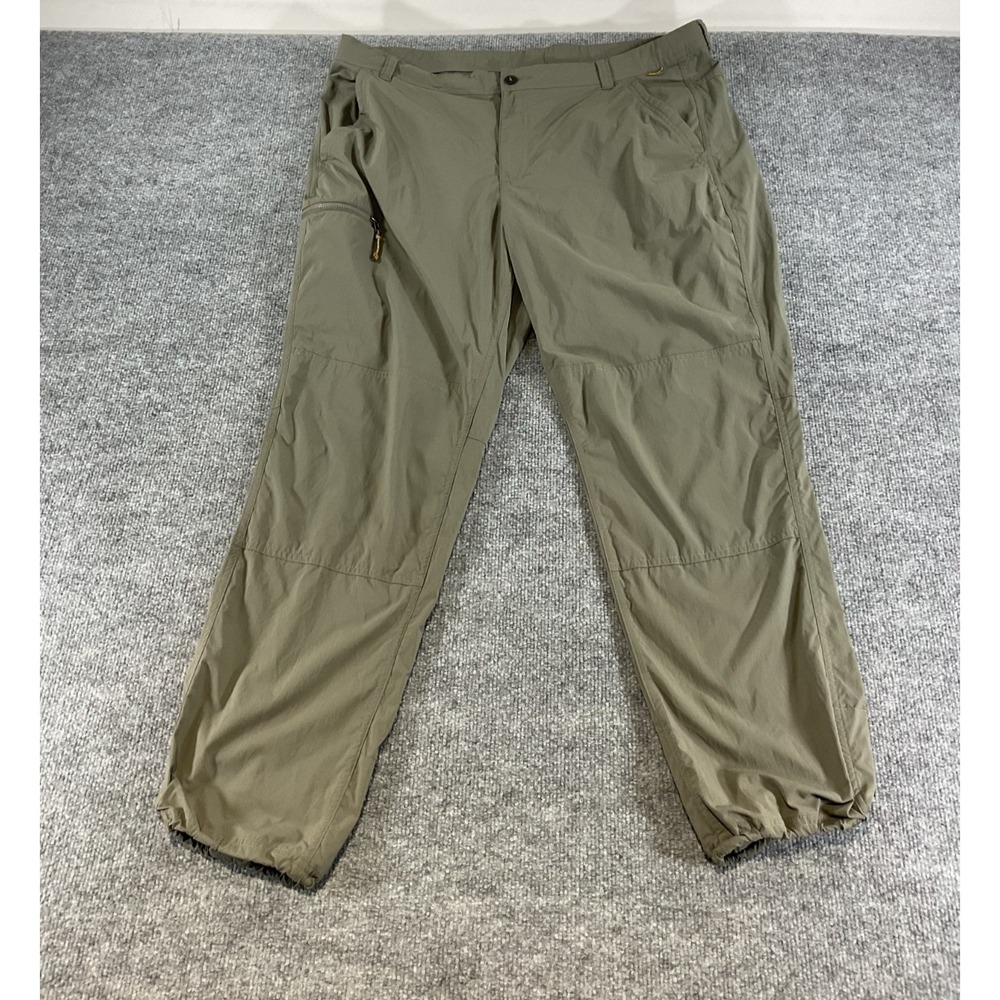 REI Women's Hiking Pants 18W Olive Green Nylon Cargo Outdoor Trail Capri Pants